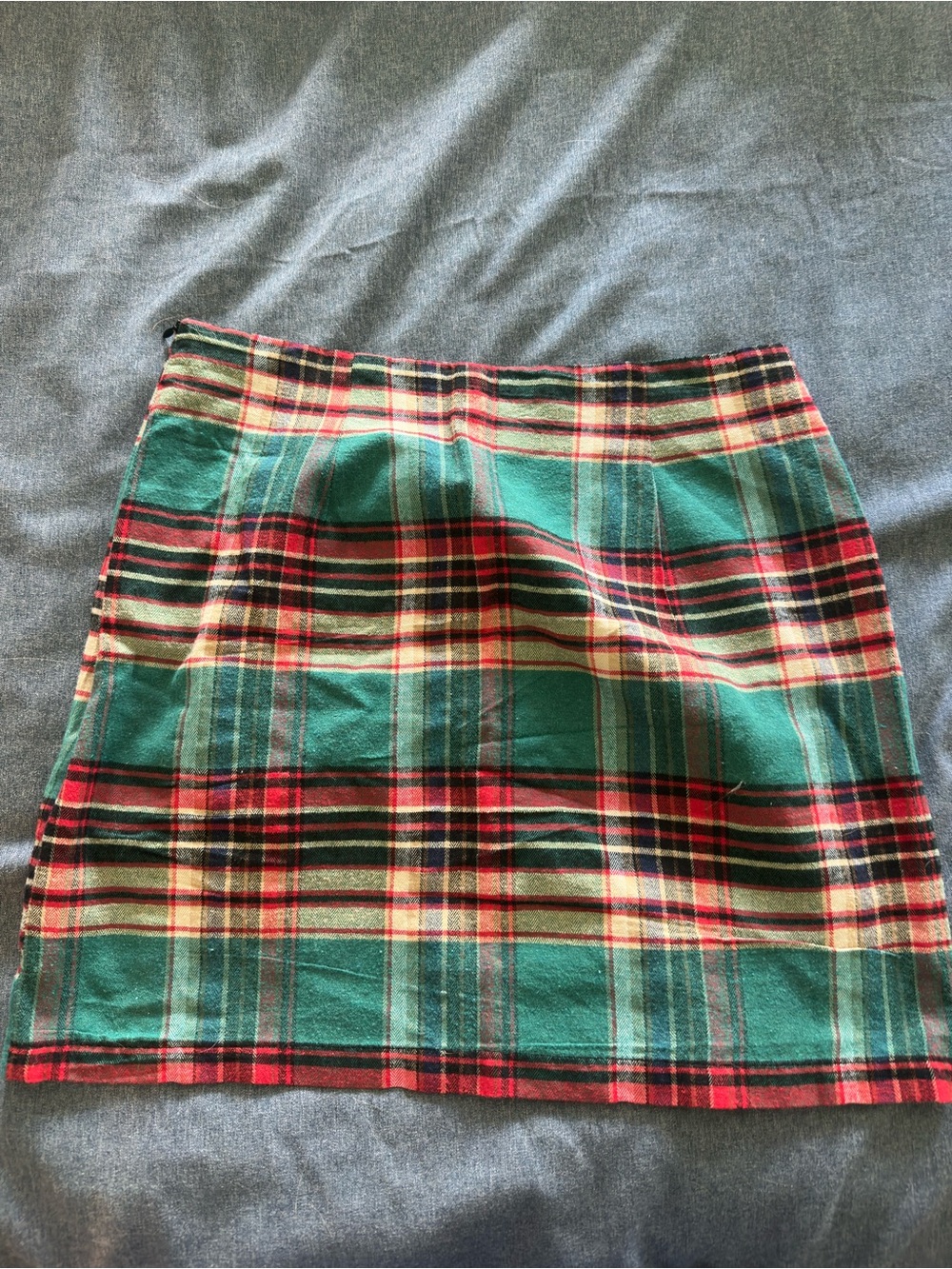 Plaid Christmas skirt